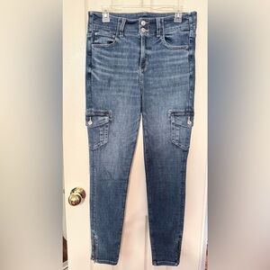 American Eagle High Rise Cargo Jeggings